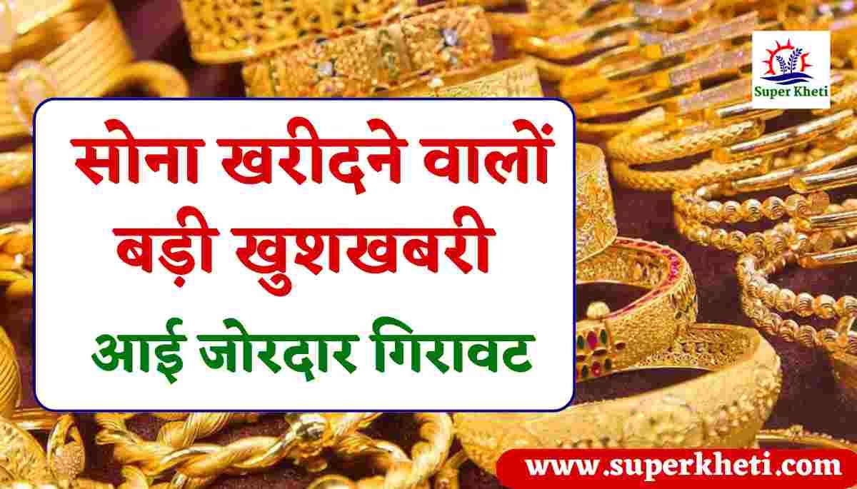 Gold Silver Price Update: सोना खरीदने वालों बड़ी खुशखबरी, आज सोना चांदी में आई जोरदार गिरावट