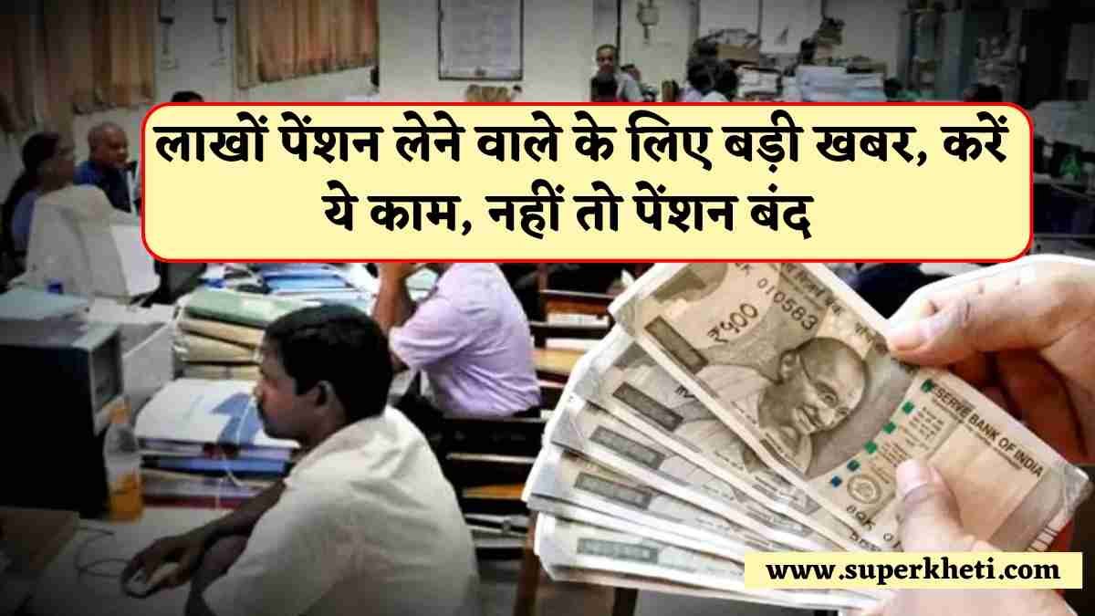 Pension News: लाखों पेंशन लेने वाले पेंशनरों के लिए बड़ी खबर, जल्दी तय समय पर करें ये काम, नहीं तो पेंशन बंद 