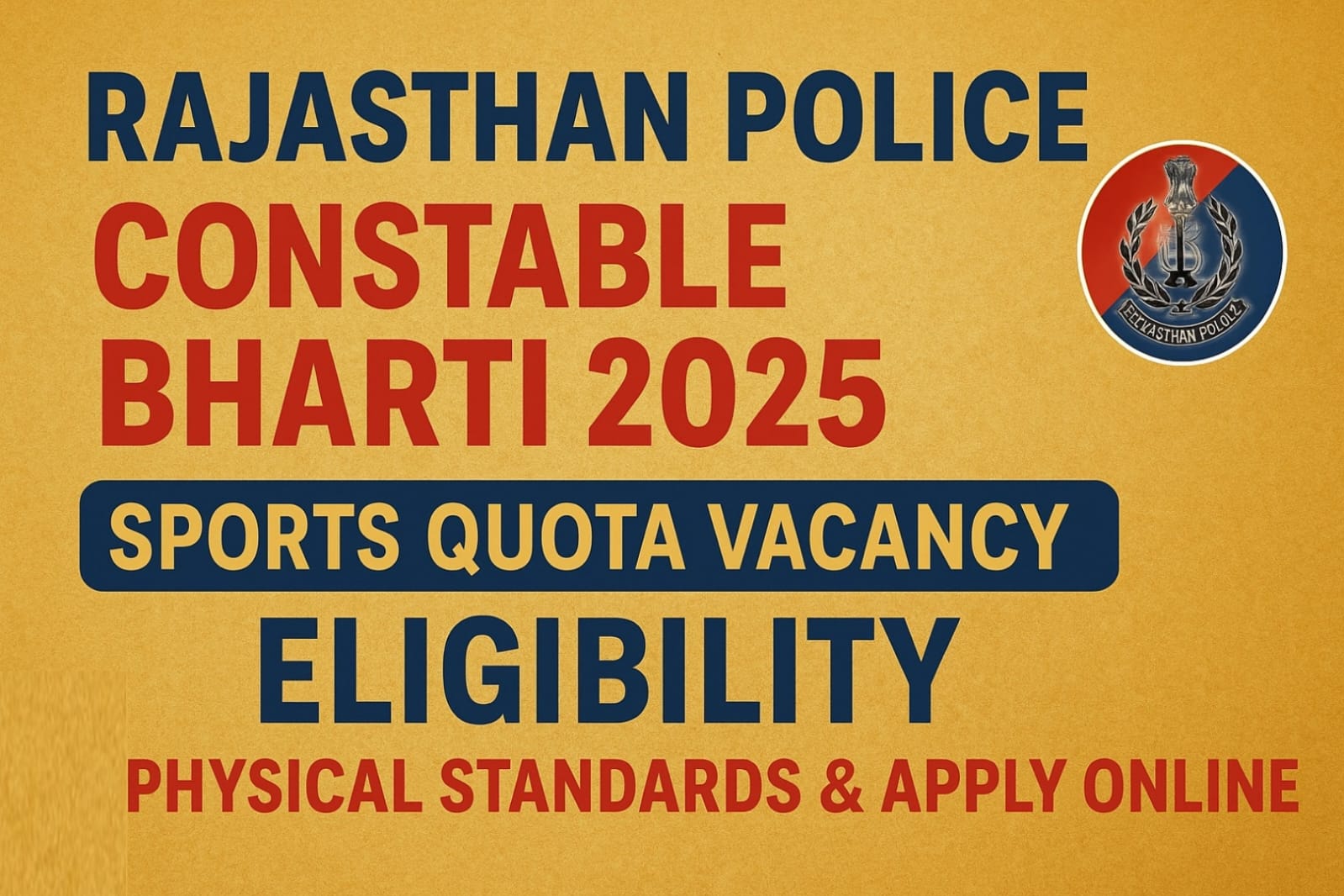 Rajasthan Police Constable Bharti 2025