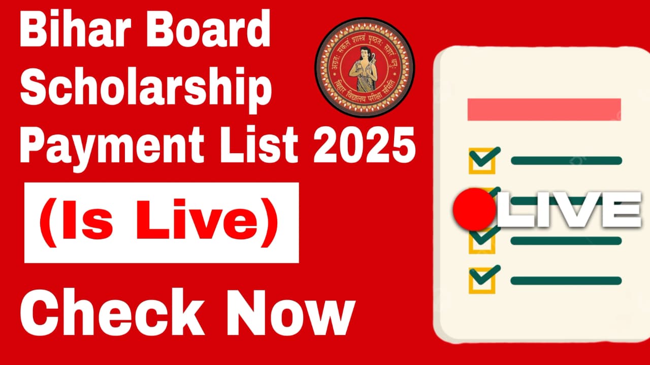 Bihar Board Scholarship Payment List 2025